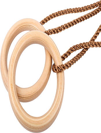 Anneaux de gymnastique en bois