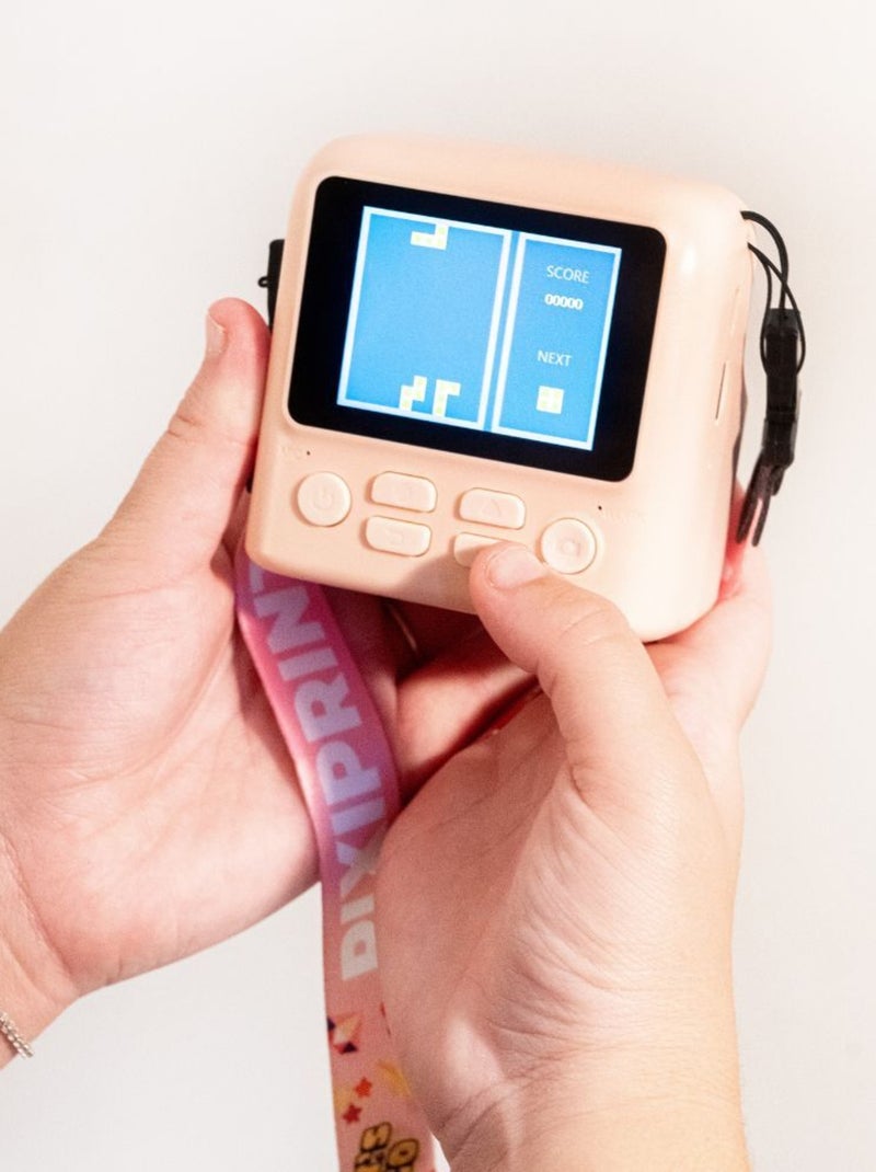 APPAREIL PHOTO AVEC IMPRESSION PIXIPRINT POUR ENFANT - MOB Rose - Kiabi