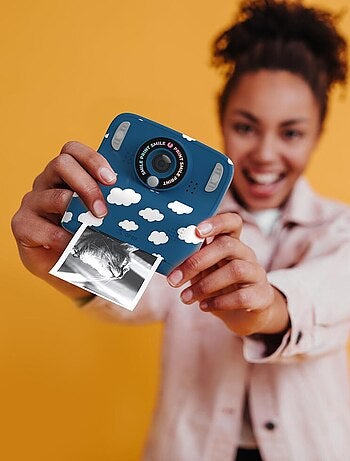 Appareil Photo Instantané Enfant PixiPrint - Impression Noir & Blanc Rapide - MOB