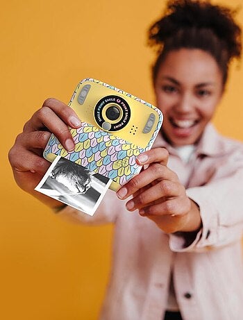 Appareil Photo Instantané Enfant PixiPrint - Impression Noir & Blanc Rapide - MOB