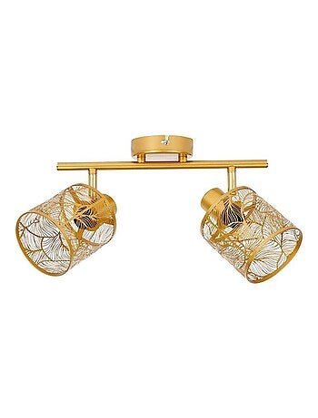 Applique 2 spots orientables Calathéa doré