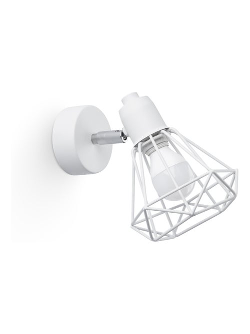 Applique Acier Blanc E14 1 Artemis - Kiabi