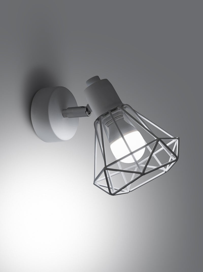 Applique Acier Blanc E14 1 Artemis Blanc - Kiabi