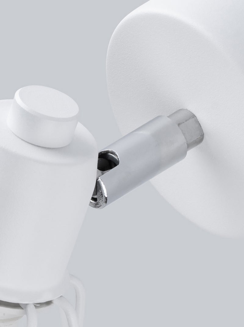 Applique Acier Blanc E14 1 Artemis Blanc - Kiabi