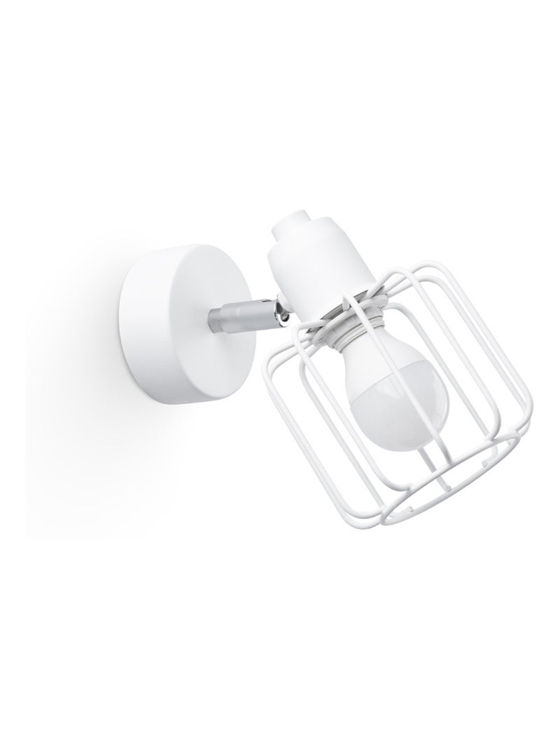 Applique Acier Blanc E14 1 Beluci Blanc - Kiabi