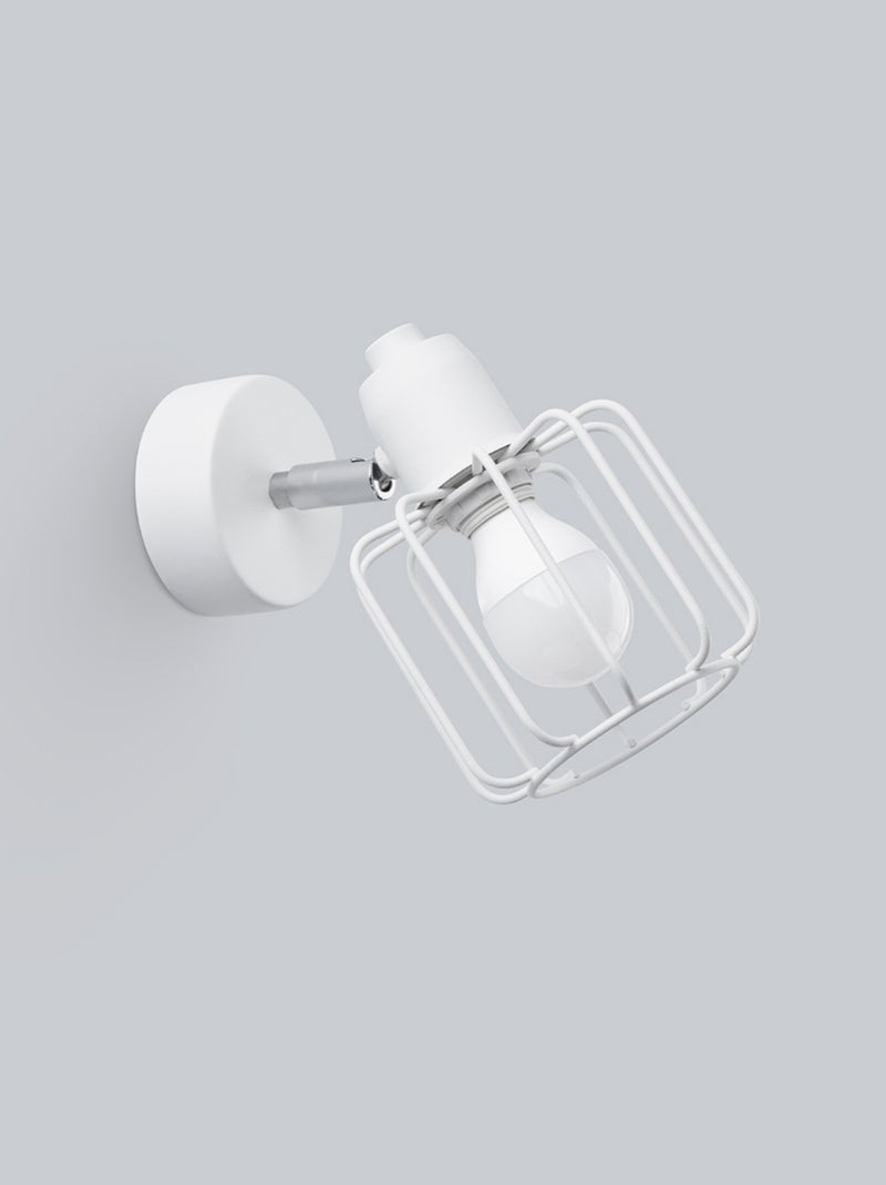 Applique Acier Blanc E14 1 Beluci Blanc - Kiabi