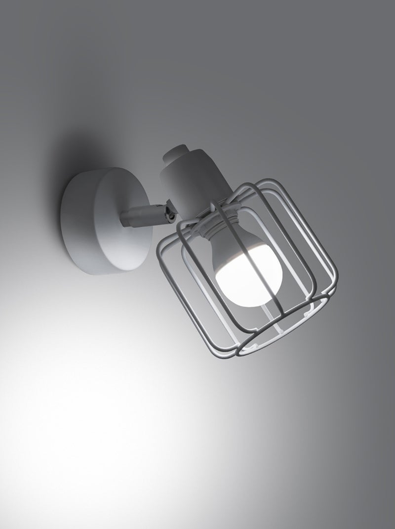 Applique Acier Blanc E14 1 Beluci Blanc - Kiabi