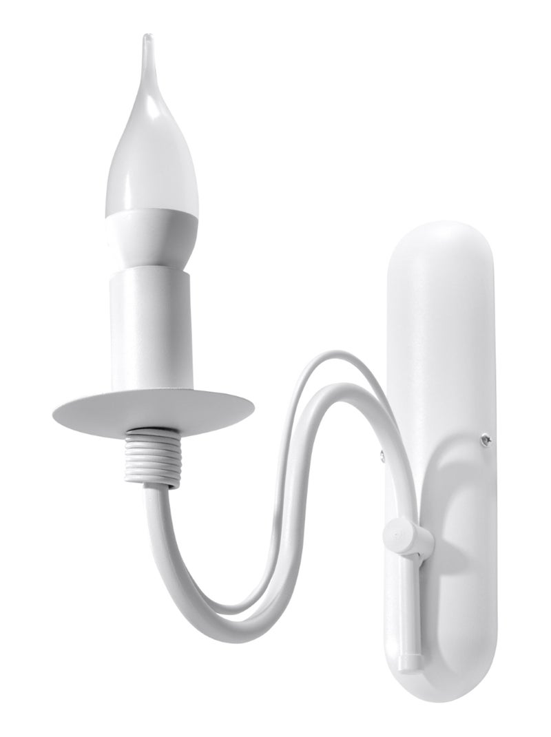Applique Acier Blanc E14 1 Minerwa Blanc - Kiabi