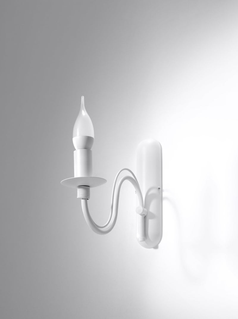 Applique Acier Blanc E14 1 Minerwa Blanc - Kiabi