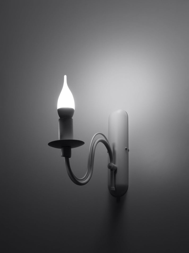 Applique Acier Blanc E14 1 Minerwa Blanc - Kiabi