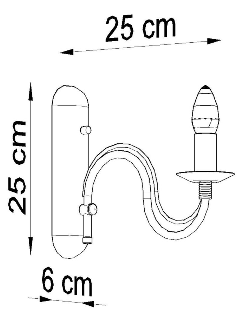 Applique Acier Blanc E14 1 Minerwa Blanc - Kiabi
