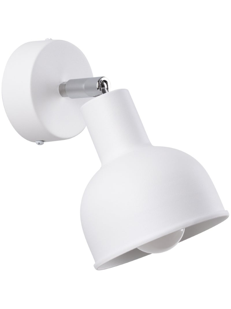 Applique Acier Blanc E27 1 Elba Blanc - Kiabi