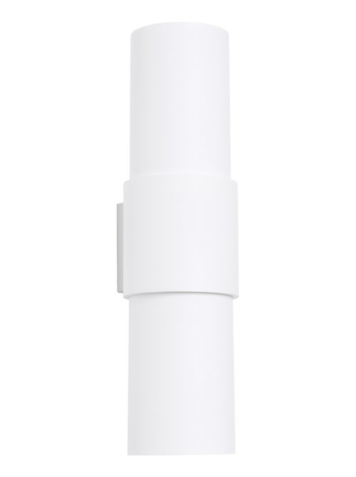 Applique Acier Blanc E27 2 Flash - Kiabi