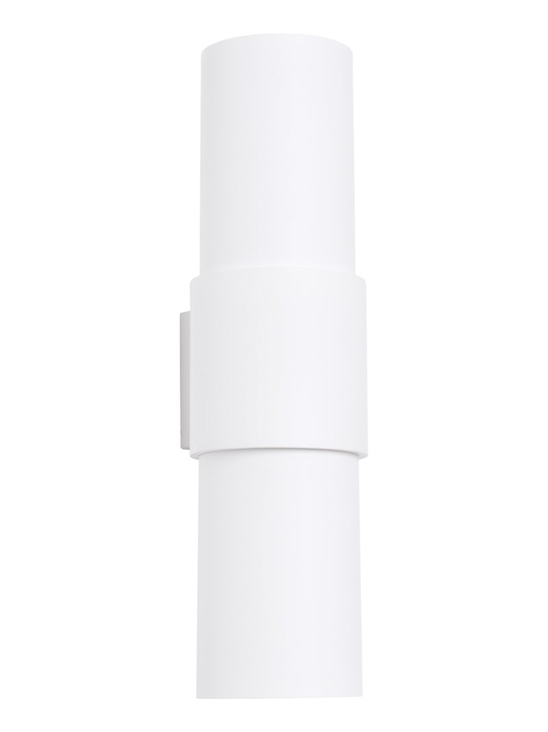 Applique Acier Blanc E27 2 Flash Blanc - Kiabi