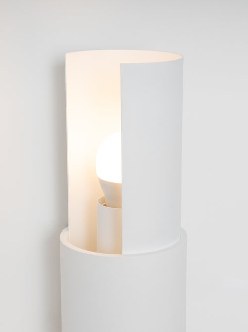 Applique Acier Blanc E27 2 Flash - Kiabi