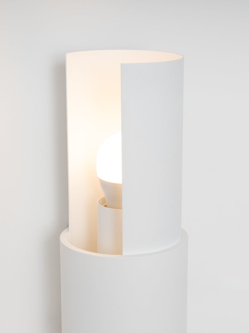 Applique Acier Blanc E27 2 Flash Blanc - Kiabi