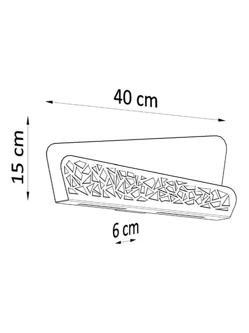 Applique Acier Blanc G9 2 Aliza - Kiabi