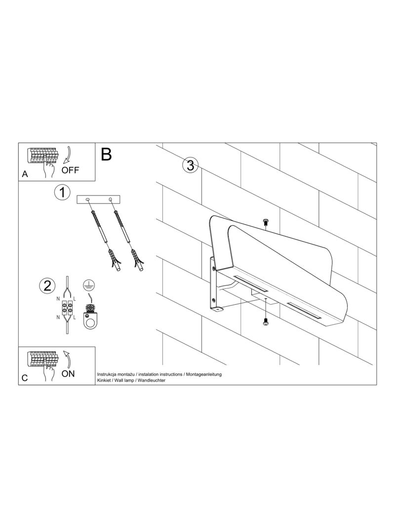 Applique Acier Blanc G9 2 Bascia Blanc - Kiabi
