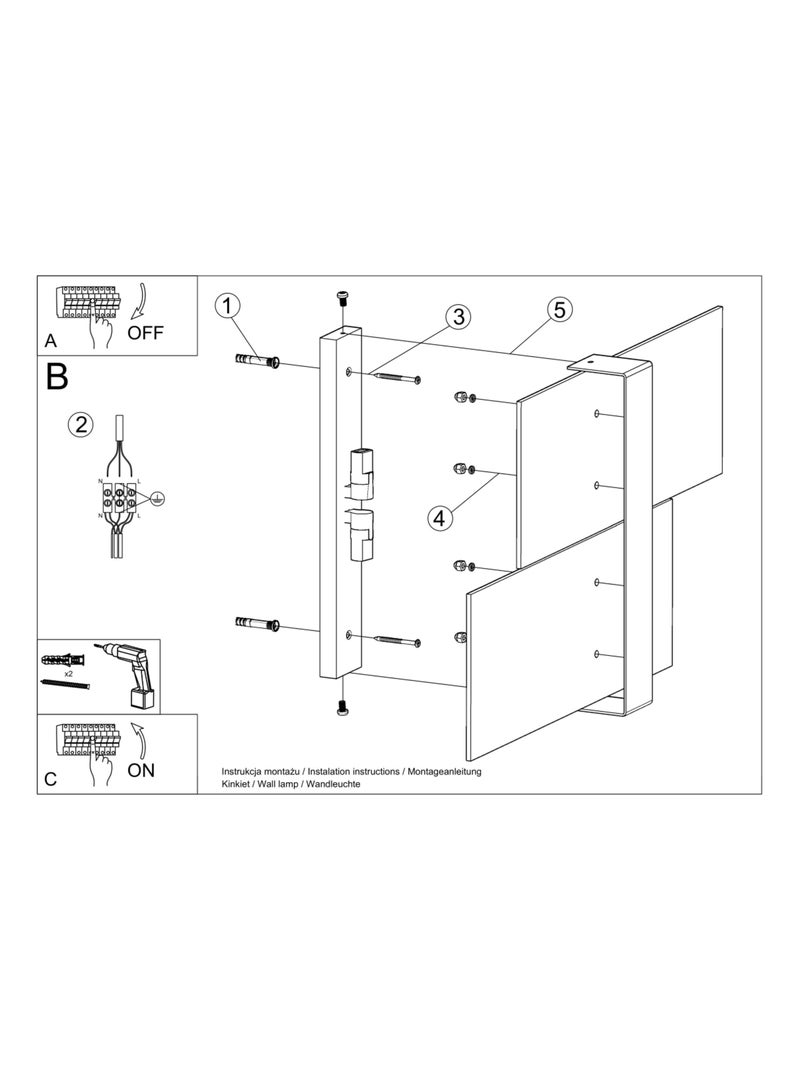 Applique Acier Blanc G9 2 Massimo Blanc - Kiabi