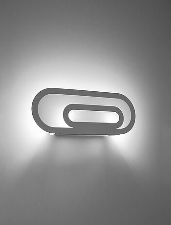 Applique Acier Blanc G9 2 Saccon