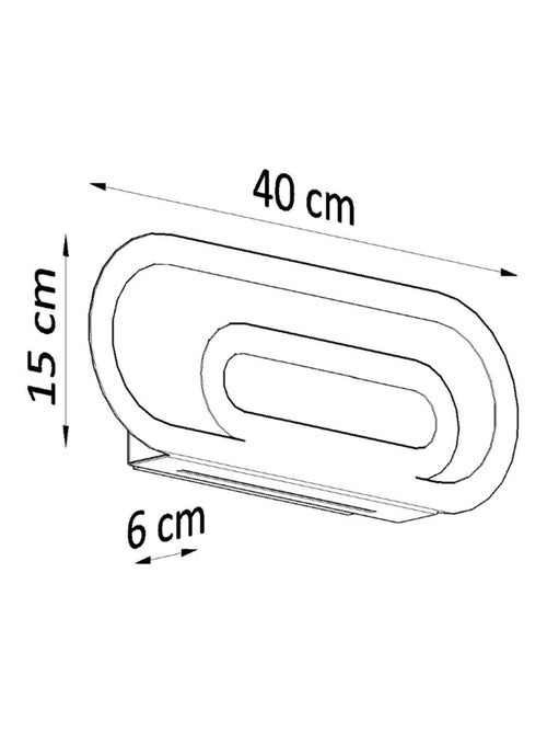 Applique Acier Blanc G9 2 Saccon - Kiabi