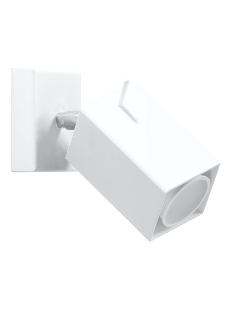 Applique Acier Blanc GU10 1 Merida Blanc - Kiabi
