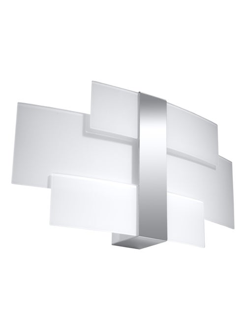 Applique Acier Chrome/Blanc G9 2 Celia - Kiabi