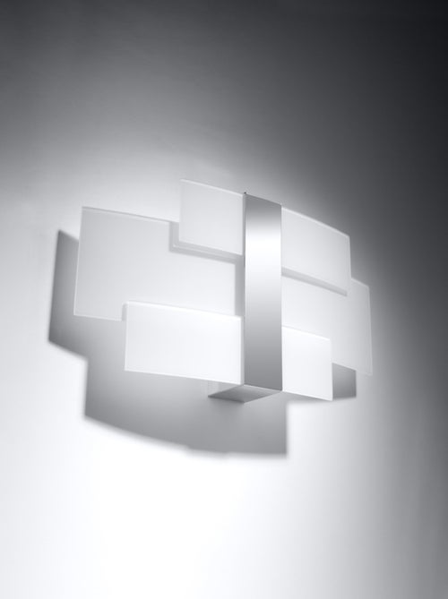 Applique Acier Chrome/Blanc G9 2 Celia - Kiabi