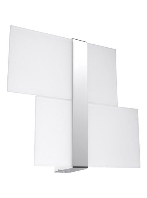 Applique Acier Chrome/Blanc G9 2 Massimo - Kiabi