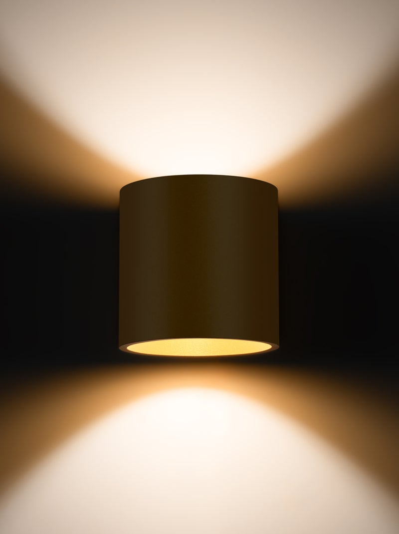 Applique Acier Doré G9 1 Orbis Jaune - Kiabi