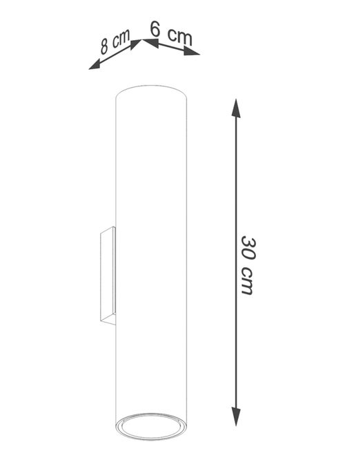 Applique Acier Éclat Doré GU10 2 Lagos - Kiabi