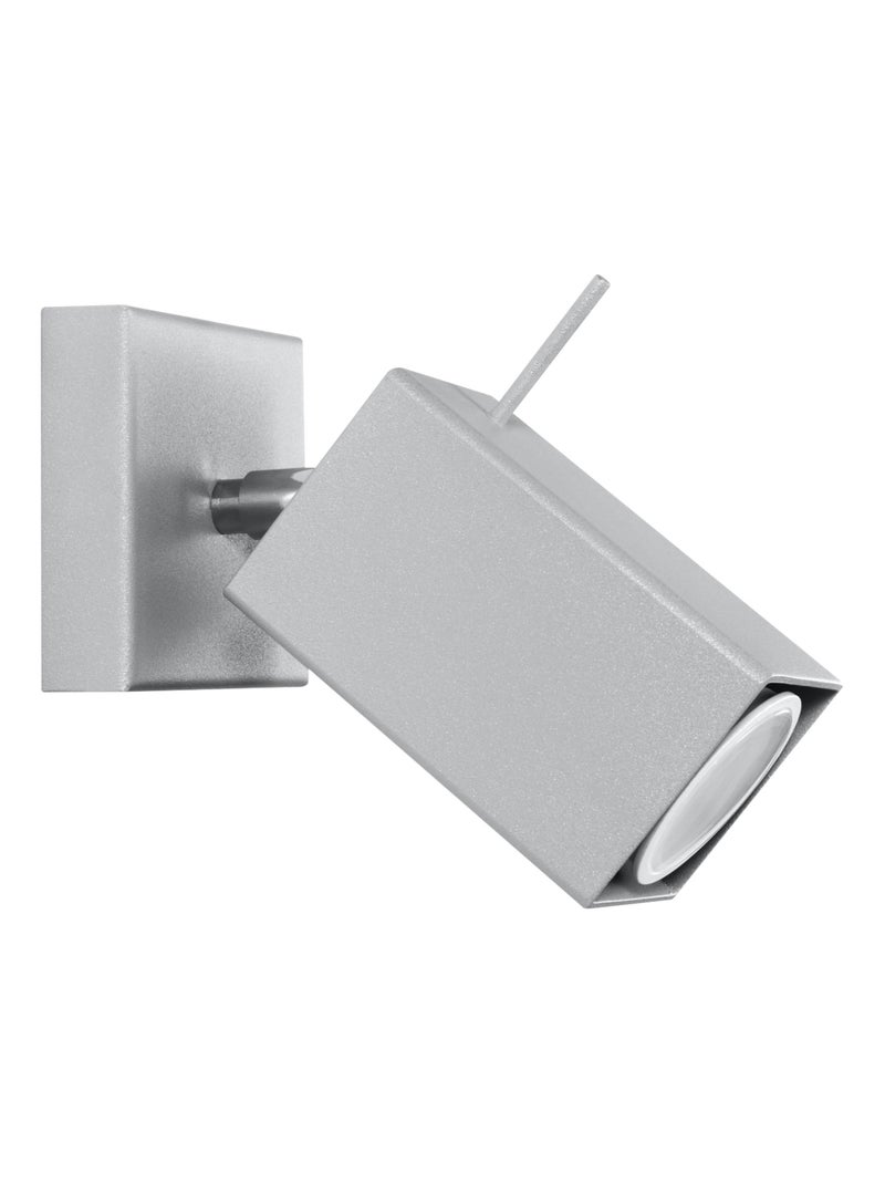 Applique Acier Gris GU10 1 Merida Gris - Kiabi