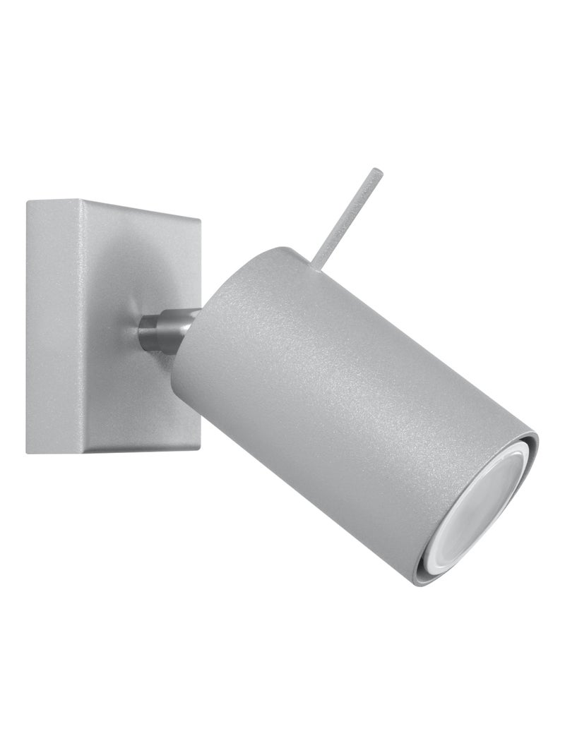 Applique Acier Gris GU10 1 Ring Gris - Kiabi