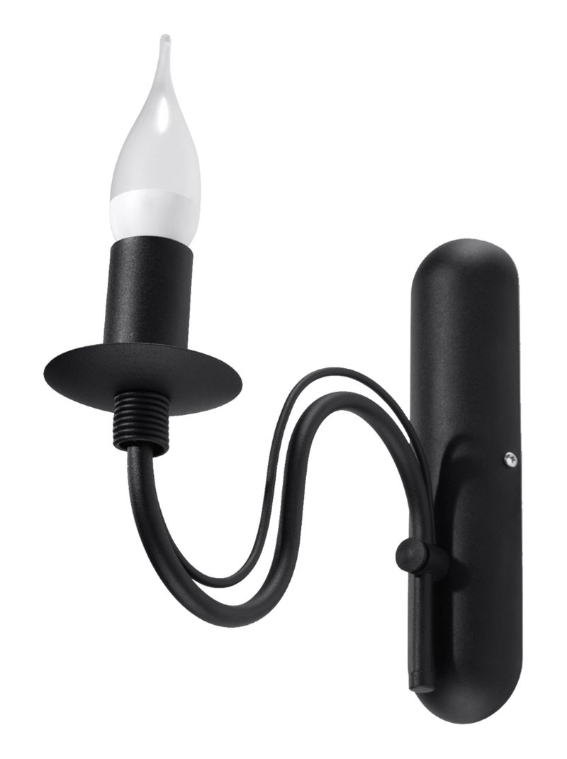 Applique Acier Noir E14 1 Minerwa Noir - Kiabi