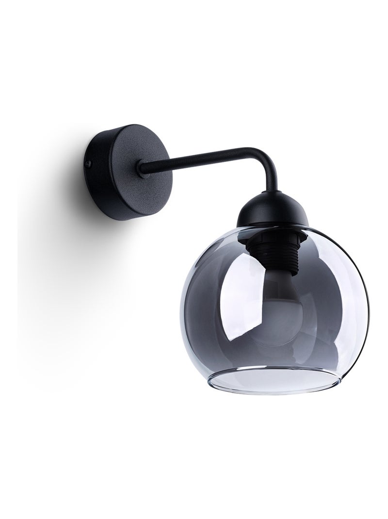 Applique Acier Noir E27 1 Alino Noir - Kiabi