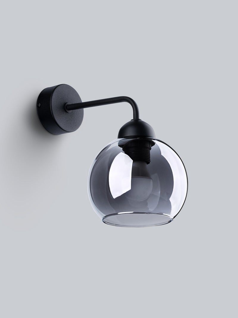 Applique Acier Noir E27 1 Alino Noir - Kiabi