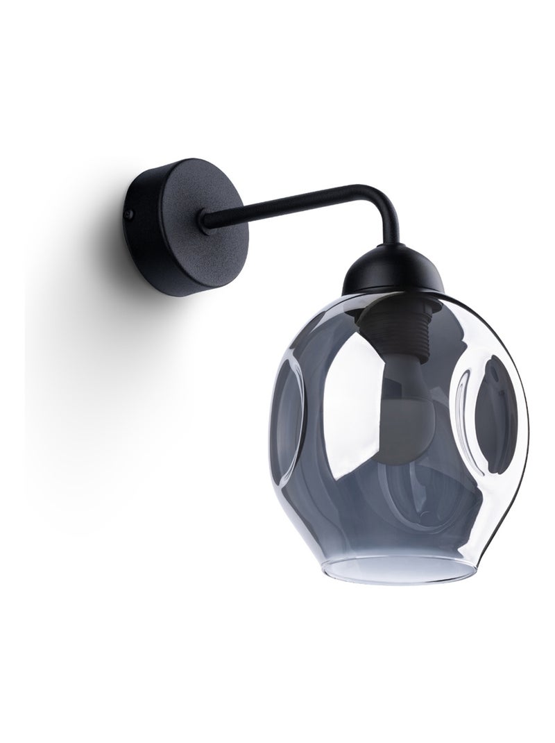 Applique Acier Noir E27 1 Fillan Noir - Kiabi