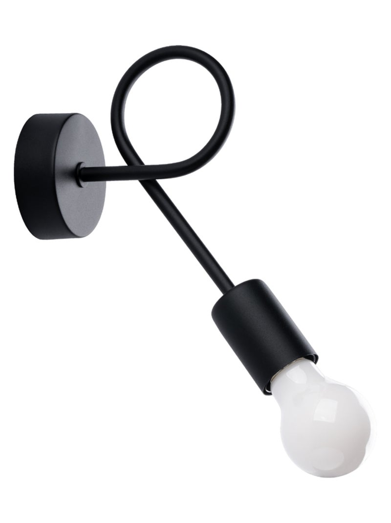 Applique Acier Noir E27 1 Levar Noir - Kiabi