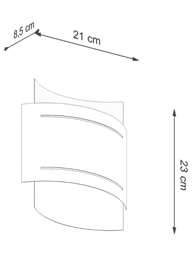 Applique Acier Noir G9 1 Hestia Noir - Kiabi