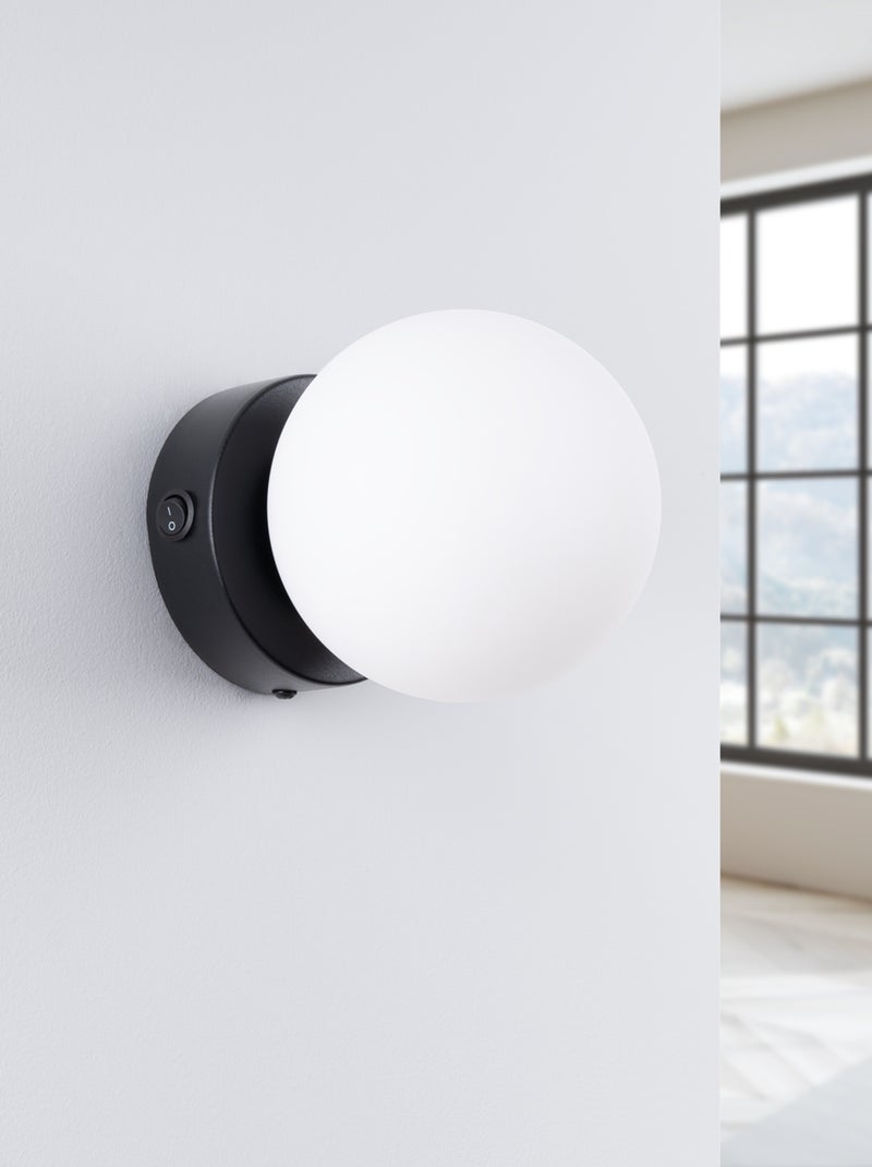 Applique Acier Noir G9 1 Yoli Noir - Kiabi