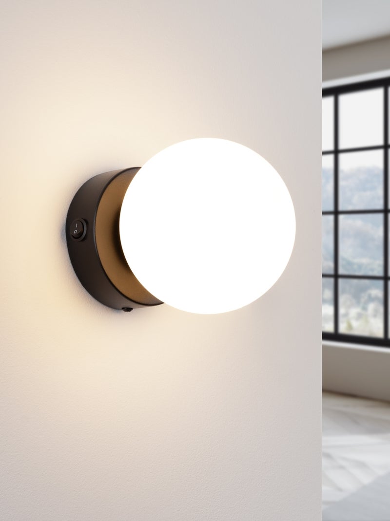 Applique Acier Noir G9 1 Yoli Noir - Kiabi