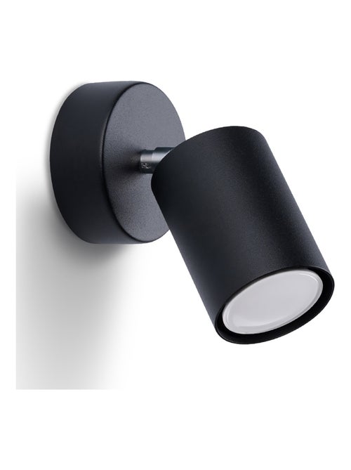 Applique Acier Noir GU10 1 Lemmi - Kiabi