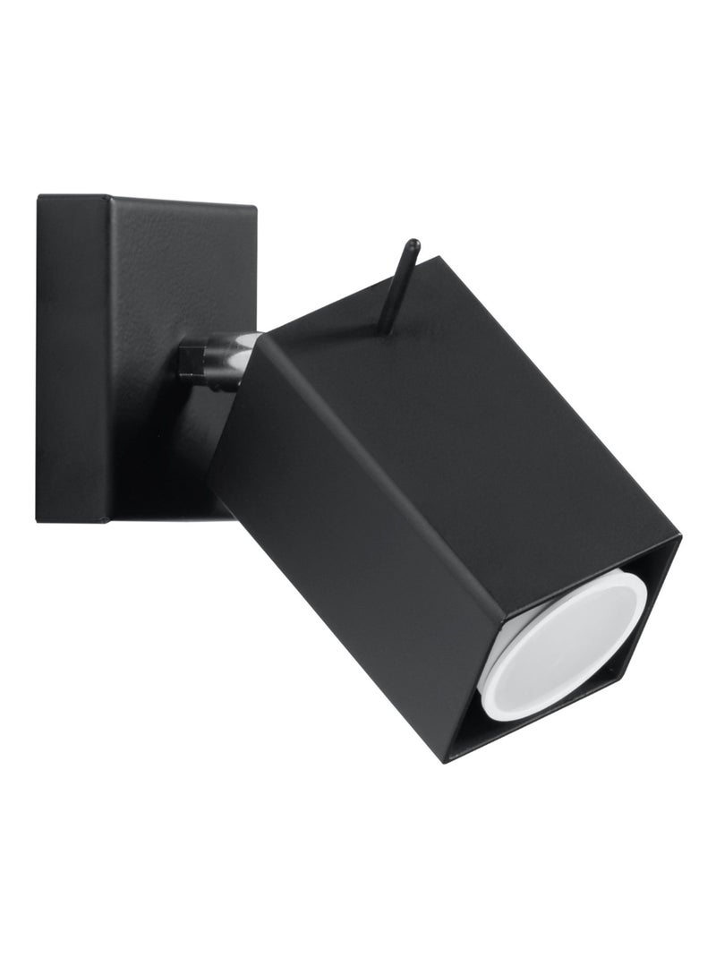 Applique Acier Noir GU10 1 Merida Noir - Kiabi