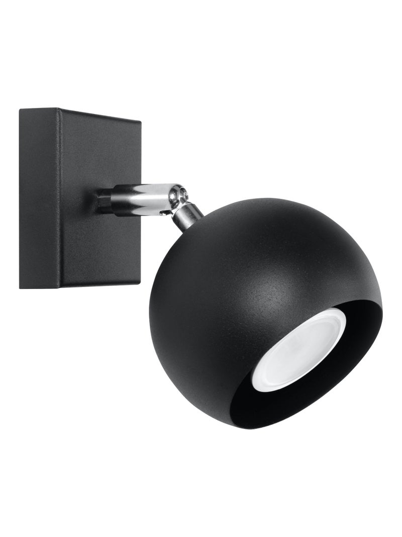 Applique Acier Noir GU10 1 Oculare Noir - Kiabi