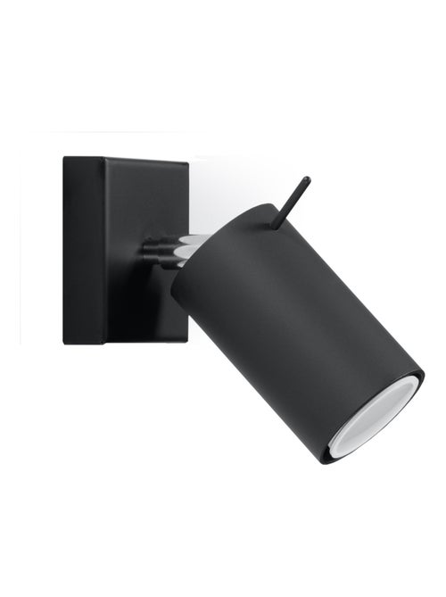 Applique Acier Noir GU10 1 Ring - Kiabi