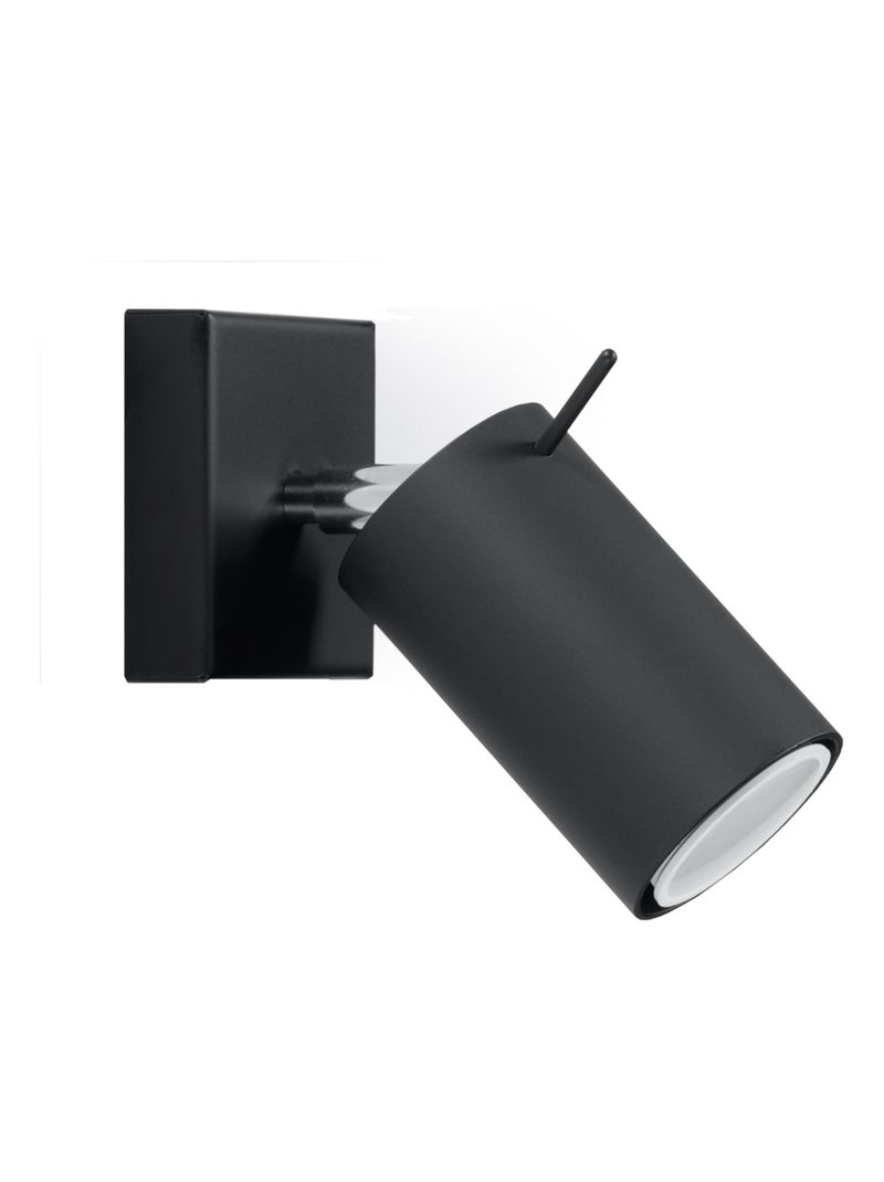 Applique Acier Noir GU10 1 Ring Noir - Kiabi