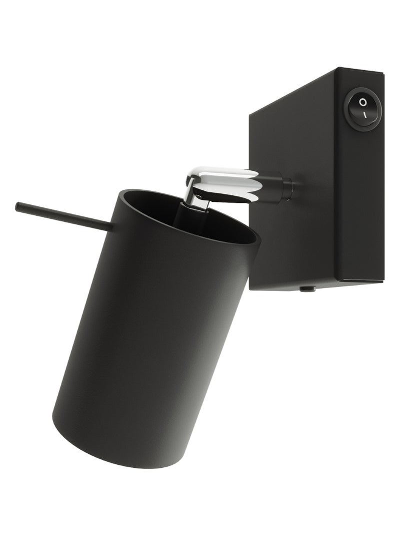 Applique Acier Noir GU10 1 Ring switch Noir - Kiabi