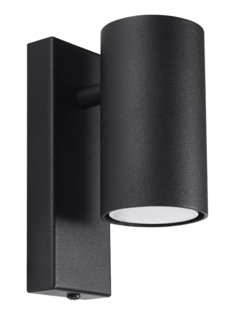 Applique Acier Noir GU10 1 Utti Noir - Kiabi