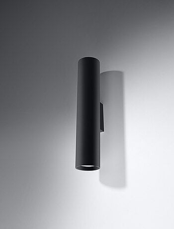 Applique Acier Noir GU10 2 Lagos