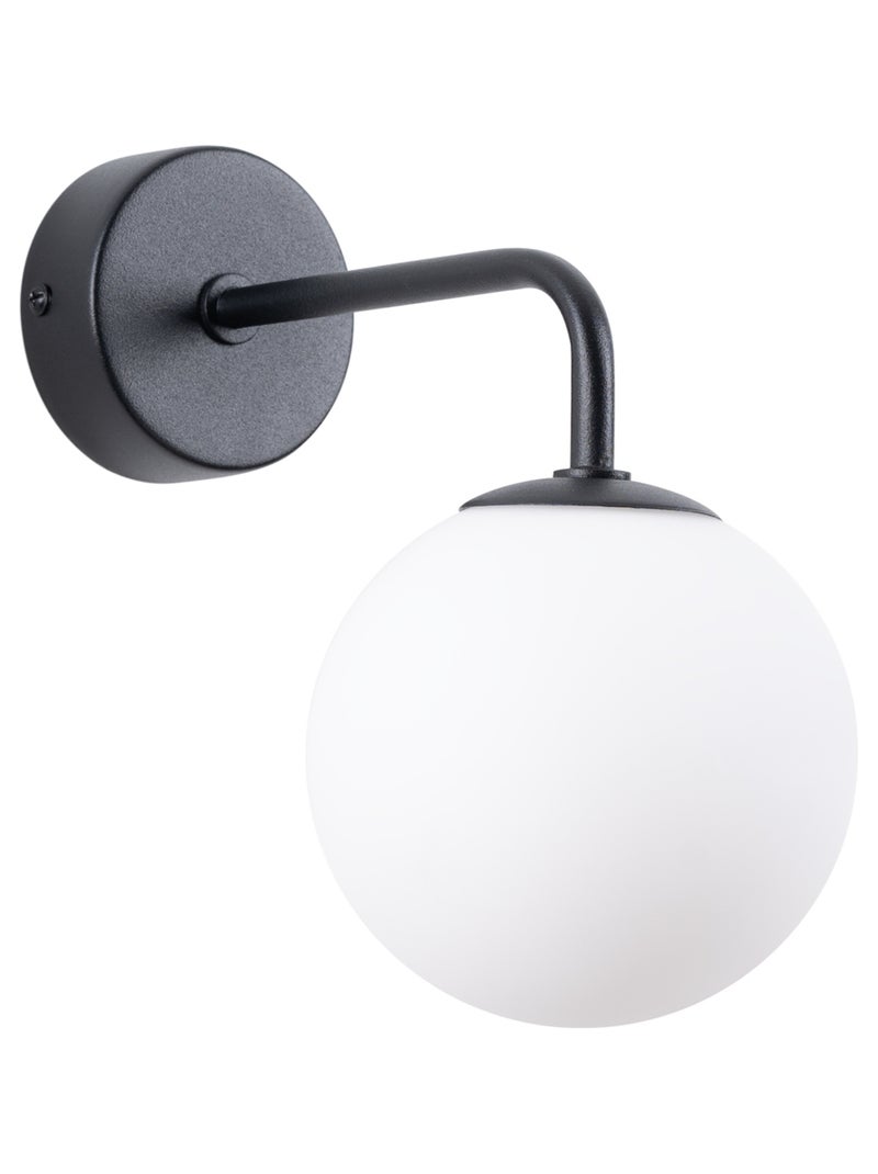 Applique Acier Noir/Blanc G9 1 Astral Noir - Kiabi
